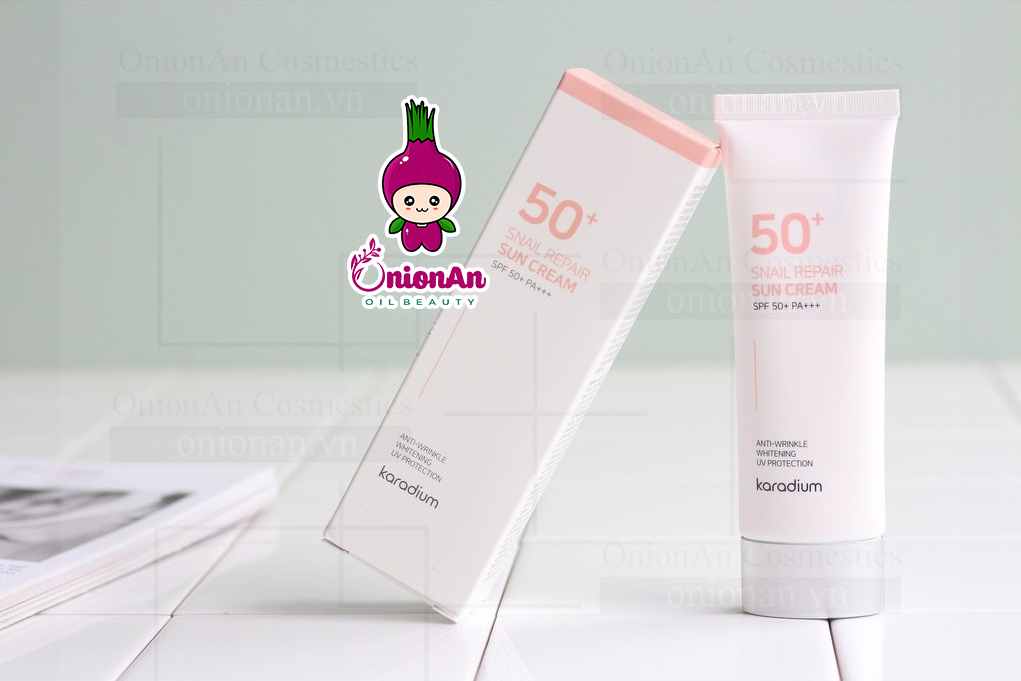 Kem Chống Nắng Karadium Snail Repair Sun Cream SPF 50+ PA+++ (Mẫu Mới)